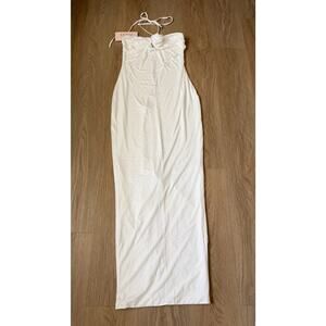 chinese dress ladies Dusty Blush Square Neck Ruched Maxi Dress main image 1